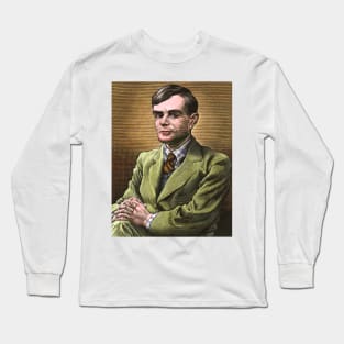 Alan Turing, British mathematician (H420/0225) Long Sleeve T-Shirt